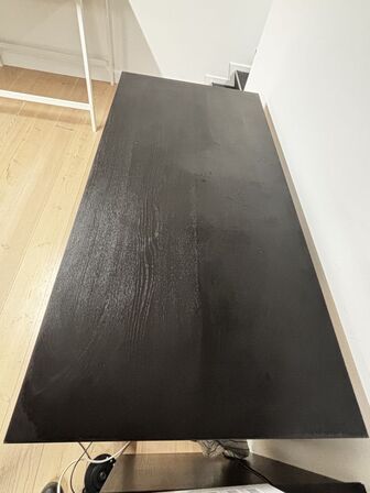 2 stk. MITTZON Konferencebord, birketræsfiner/hvid & sort - IKEA