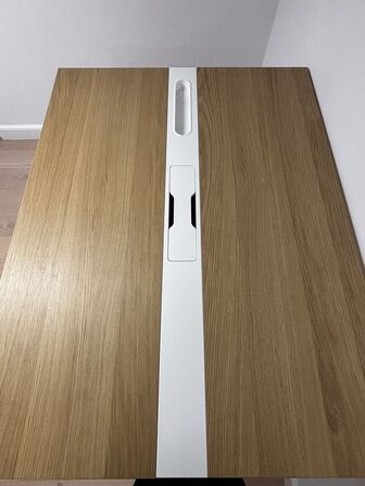 Konferencebord, birketræsfiner/hvid - IKEA MITTZON