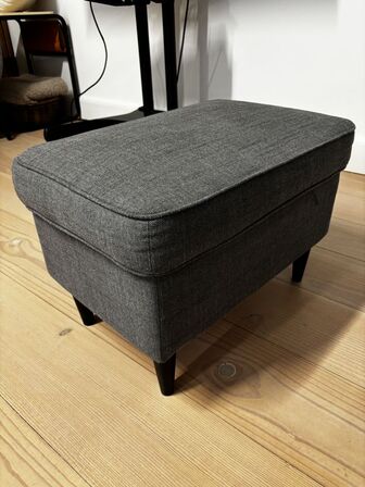 Taburet, Nordvalla mørkegrå - IKEA STRANDMON