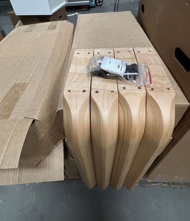 Diverse bordben/stel