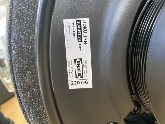 6 stk justerbar stole IKEA Lidkullen & taburet