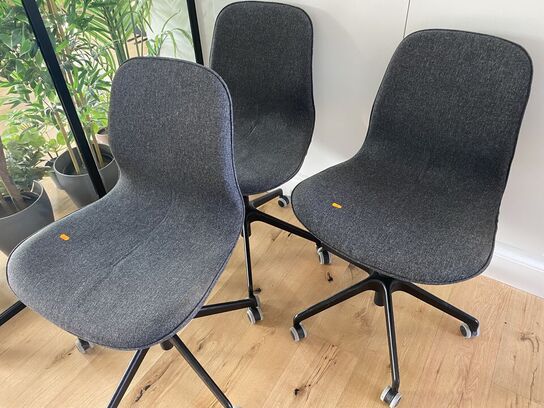 3 stk. kontorstole