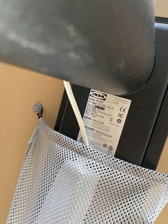 El hæve/sænkebord IKEA Bekant  med lampe