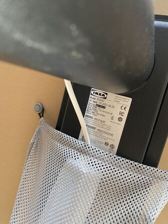 El hæve/sænkebord IKEA Bekant  med lampe