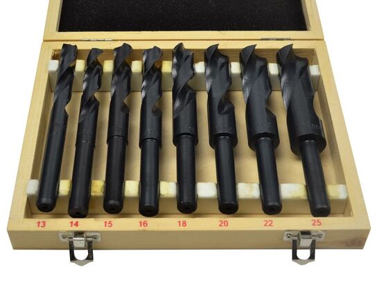 8 stk. HSS Værktøjsbor til søjleboremaskine.