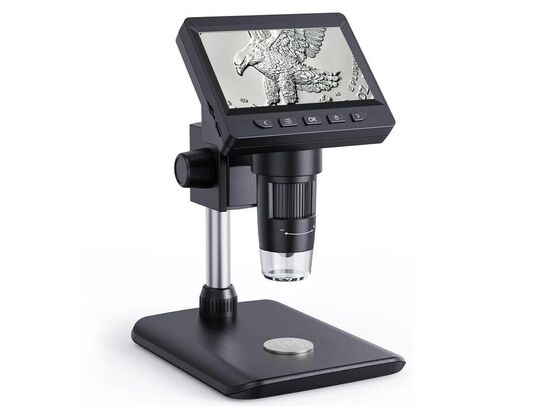 USB-mikroskop med 4,3" skærm.