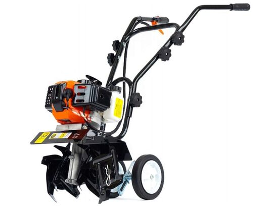 Havefræser med 52 cc to-takt motor.