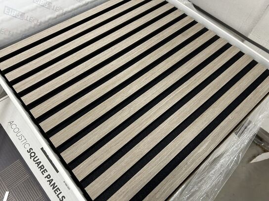 Akustikpanel 8stk (4 pakker) GREY OAK 52x52cm