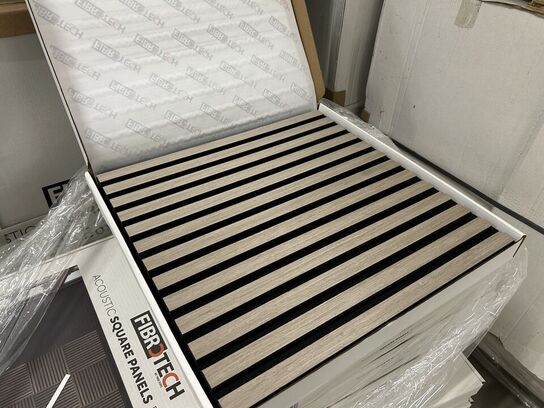 Akustikpanel 12stk (6 pakker) GREY OAK 52x52cm