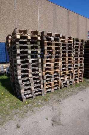 75 stk Europaller hel og halv paller 120x80 og 60x80 cm