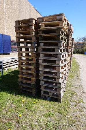 75 stk Europaller hel og halv paller 120x80 og 60x80 cm
