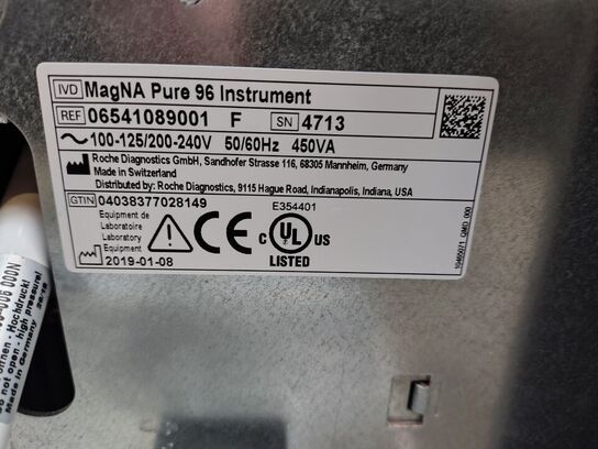 DNA/RNA Purification ROCHE  MagNA Pure 96