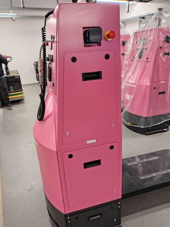 Eleven Transport Robots and six chargers E&K AUTOMATION ECO L03