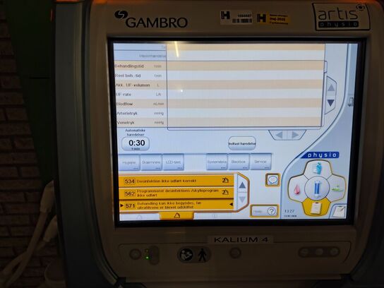 Dialysis machine GAMBRO Artis