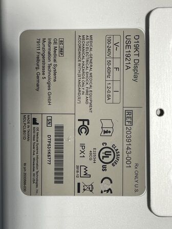 Patient monitoring system GE B850