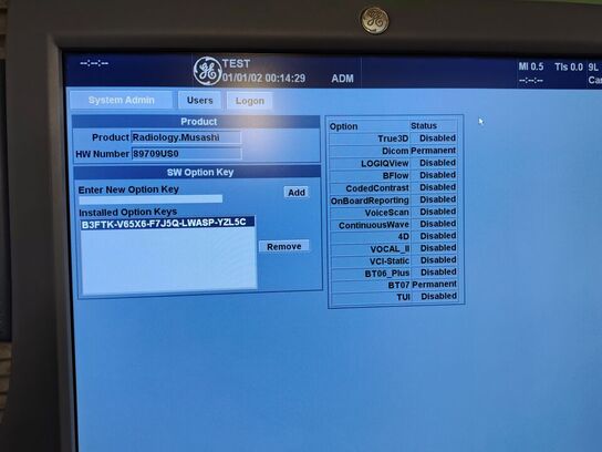 Ultrasound scanner GE Logiq 9