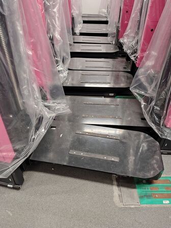 Eleven Transport Robots and six chargers E&K AUTOMATION ECO L03