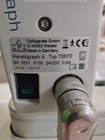 Corneal topographer OCULUS Keratograph 4