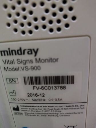 Patient monitor MINDRAY VS-900