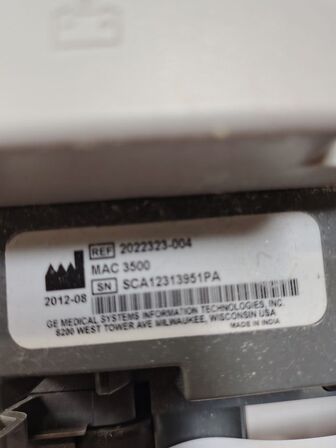 ECG Machine GE MAC 3500