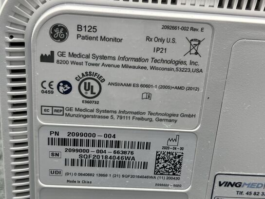 Patient Monitor GE B125