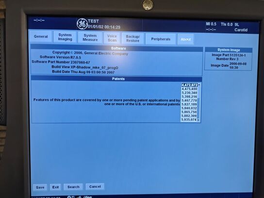 Ultrasound scanner GE Logiq 9