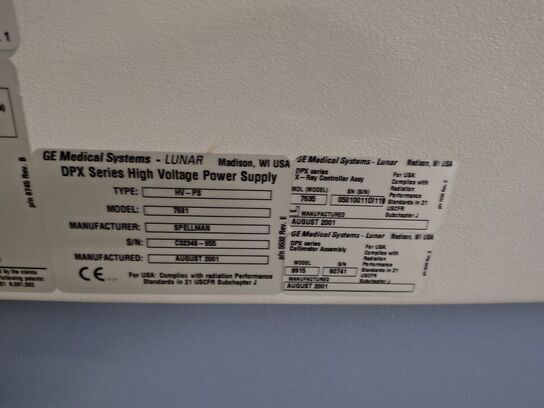 Lunar Prodigy GE HEALTH CARE Series X BX-1L