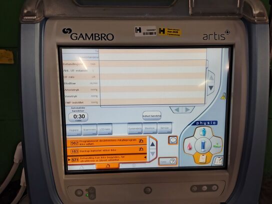 Dialysis machine GAMBRO Artis