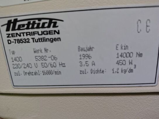 Centrifuge  HETTICH  Universal 30 F 