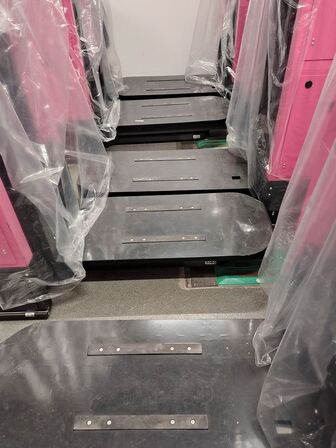 Eleven Transport Robots and six chargers E&K AUTOMATION ECO L03