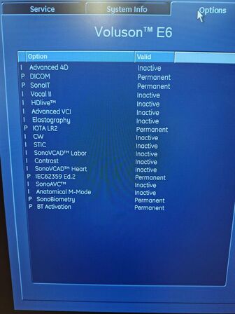 Ultrasound scanner GE Voluson E6