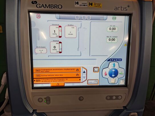 Dialysis machine GAMBRO Artis