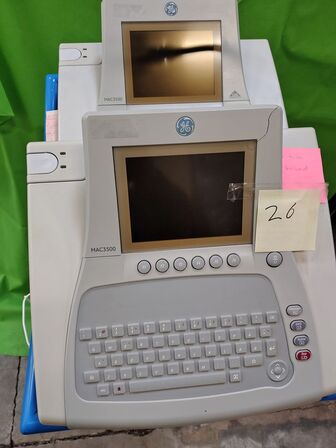 Two ECG units GE MAV3500