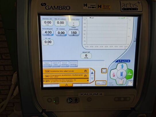 Dialysis machine GAMBRO Artis