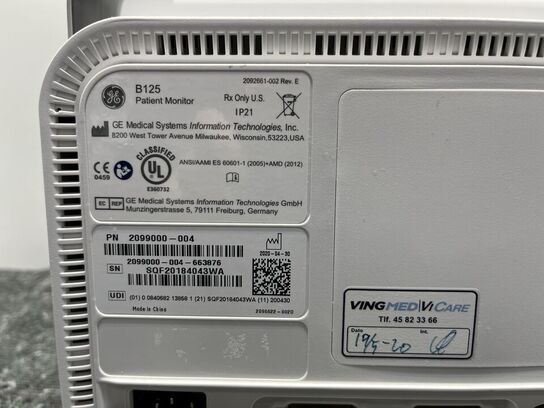 Patient Monitor GE B125