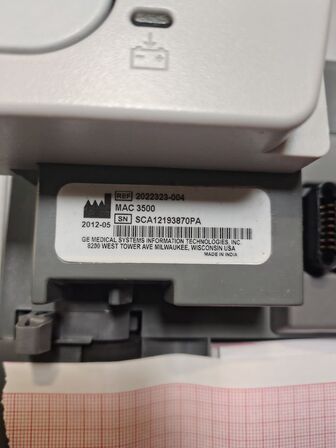 ECG Machine GE MAC 3500