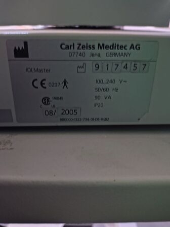 Optical biometer ZEISS IOL Master