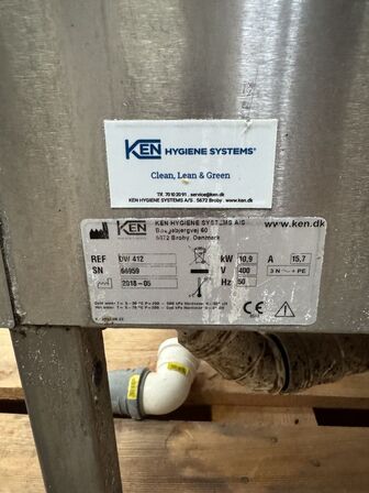 Hætteopvasker, Ken DW412 + Alpha blødgøringsanlæg MOMSFRI