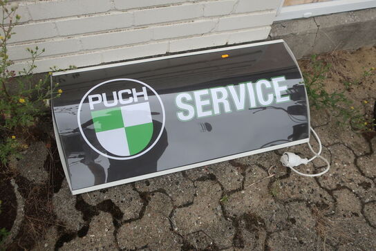 Lysskilt PUCH 40x90 cm