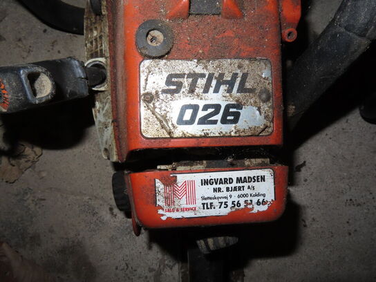 2 stk. Motorsave STIHL 026 og STIHL 017