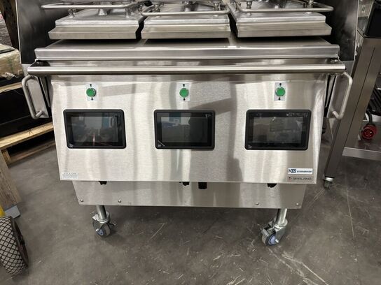 1 stk. Grill Xpress triple gulvmodel Garland (udstillingsmodel, se billeder)(Læs beskrivelse)