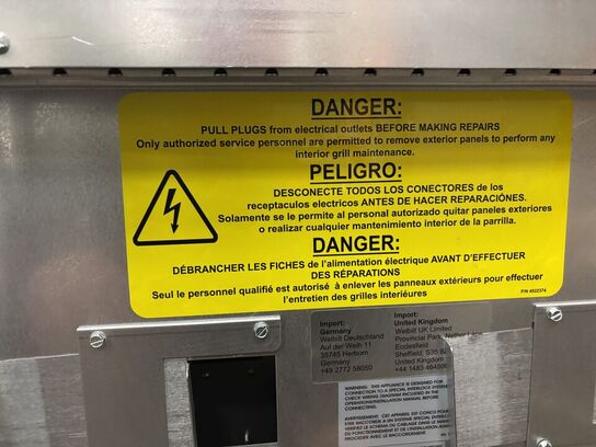 1 stk. Grill Xpress triple gulvmodel Garland (udstillingsmodel, se billeder)(Læs beskrivelse)