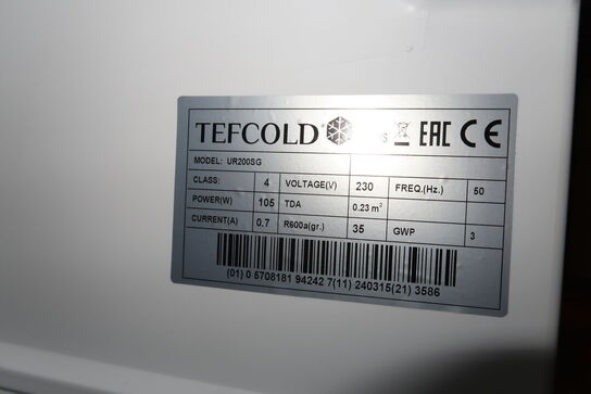 Displaykøleskab TEFCOLD UR200SG