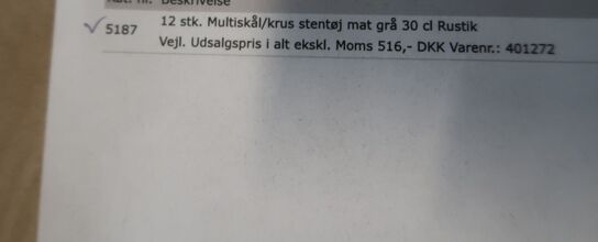 Palle med varelager (se billeder for indhold)