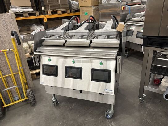 1 stk. Grill Xpress triple gulvmodel Garland (udstillingsmodel, se billeder)(Læs beskrivelse)