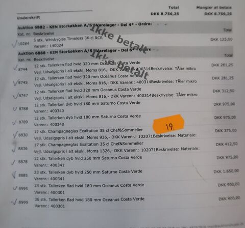 Palle med varelager (se billeder for indhold)