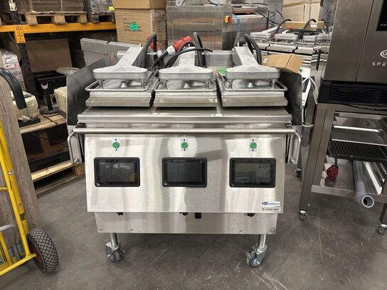 1 stk. Grill Xpress triple gulvmodel Garland (udstillingsmodel, se billeder)(Læs beskrivelse)