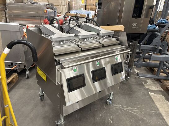 1 stk. Grill Xpress triple gulvmodel Garland (udstillingsmodel, se billeder)(Læs beskrivelse)