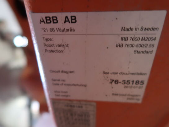 Robotarm ABB IRB 7600 M2004