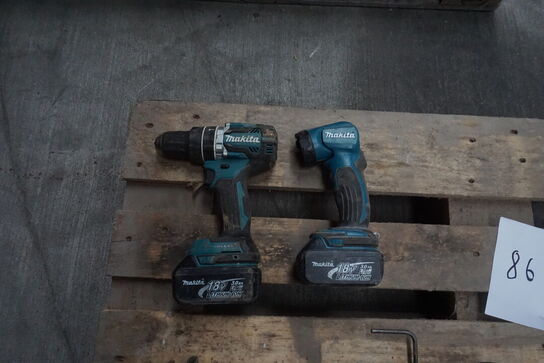 4 stk. elværktøj MAKITA 